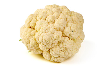 Fresh cauliflower, isolated on white background.