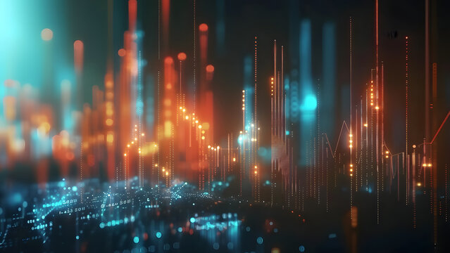 realistic high-resolution photo of data, with detailed background
