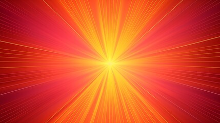 Obraz premium Sun rays abstract background design. Explosive light speed rays effect poster. Flash of bright light star concept wallpaper. Orange, red, yellow colors. Digital illustration art. AI artwork.