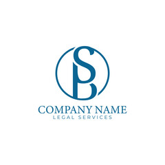 Luxury SB monogram logo design