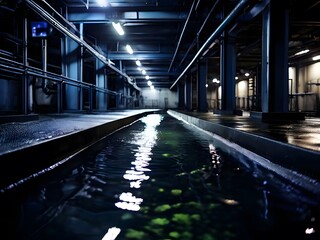 Obraz premium tunnel in the night