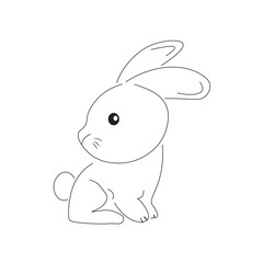 rabbit cartoon vector design 