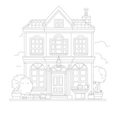 sketch of house
