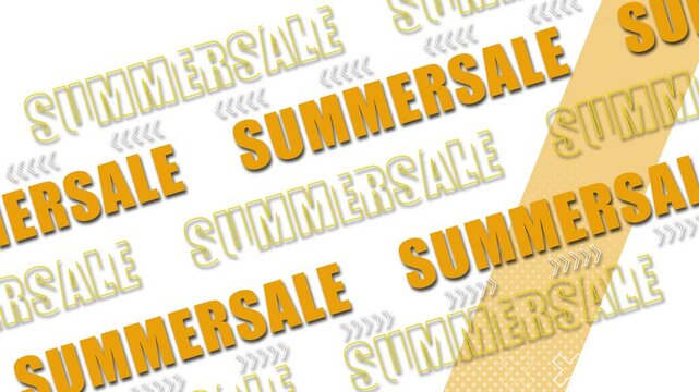 SUMMER SALE　テキストアニメーション　背景透過