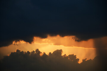 sunset in the clouds