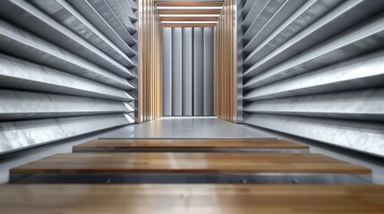 Obraz premium Acoustic technology, layered soundproofing, isolation study, innovative design