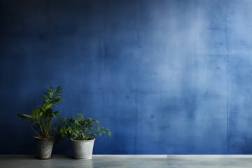 indigo concreate and cement wall to present product and background