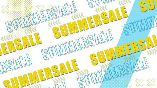 SUMMER SALE　テキストアニメーション　背景透過