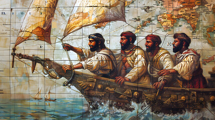 Pioneering Mariners Navigating Ancient Trade Routes phoenicians navigation map