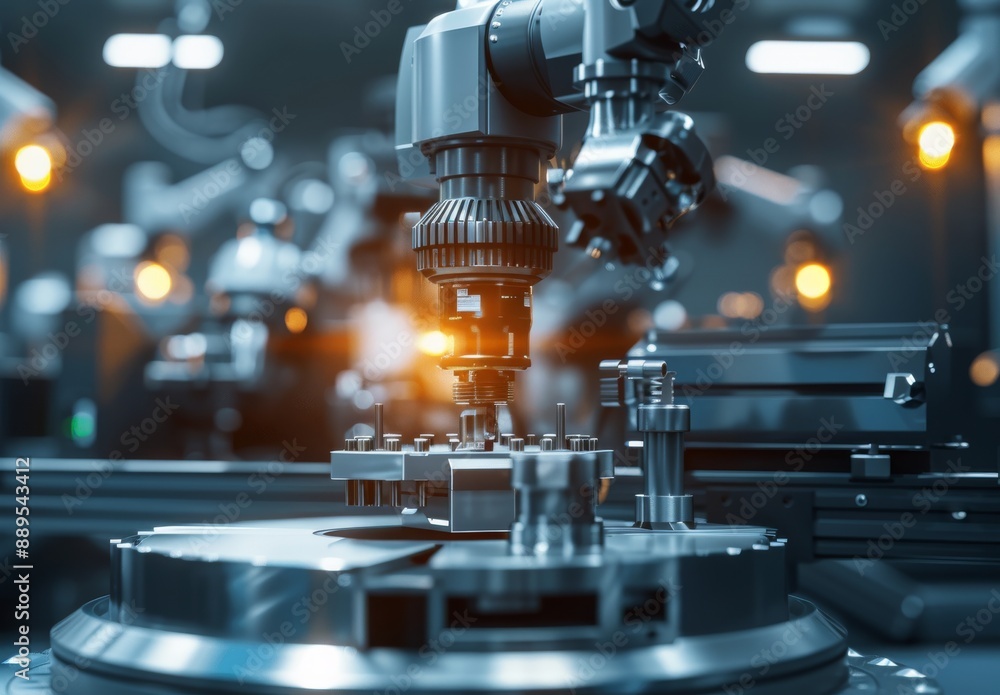 Poster automation of industrial automation robots, automated automatic stock manufacturing, robotic factory