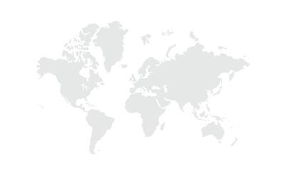 World map Grayscale,isolated on white background for website layouts,background,education, precise,customizable,Travel worldwide,map silhouette backdrop,earth geography, political,reports.