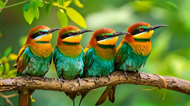 blue and yellow macaw on branch
