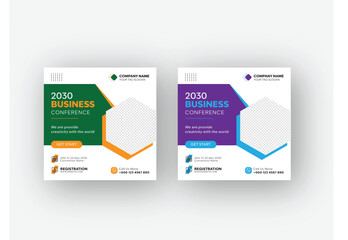 modern Business Social Media Post  design template