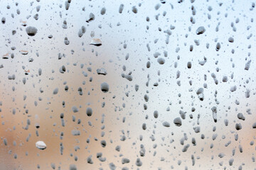 Dirt on the car glass. Abstract background