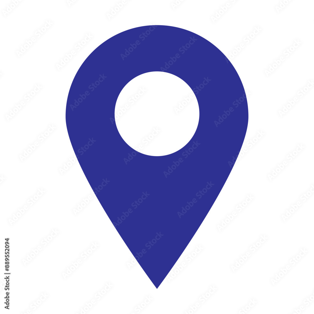 Poster vector map pointer icon