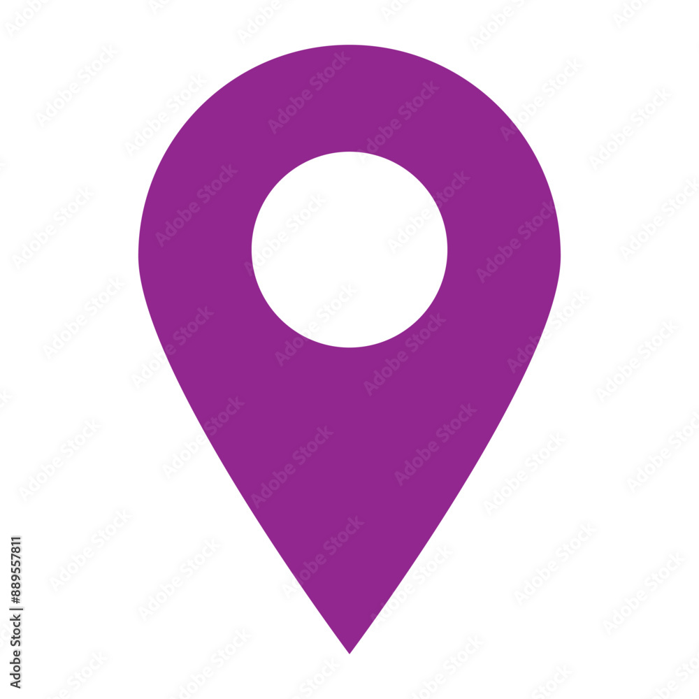 Poster vector map pointer icon