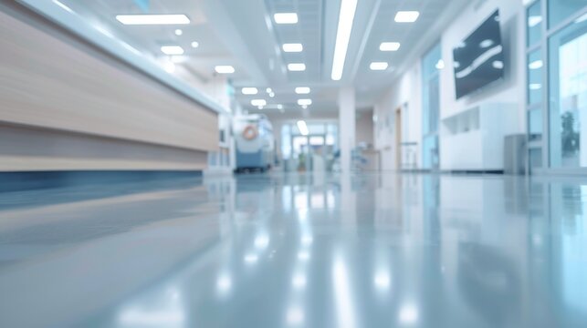 Blurred Background of a Maternal and Child Healthcare Clinic with Medical Interior, Capturing the Essence of a Hospital or Clinic Environment, Perfect for 4K High-Resolution Wallpaper, AI-Generated