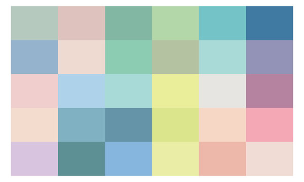 Collection of pastel colors, soft color, color palette
