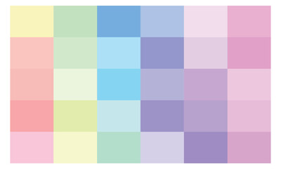 Collection of pastel colors, aesthetic colors, soft color
