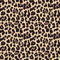 
Leopard texture vector illustration seamless background, modern design for textiles