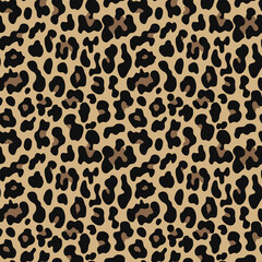 
animal leopard print seamless wild cat texture, spots on yellow background