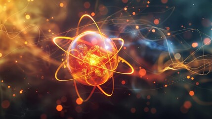 Illustration of atomic theory in educational articles