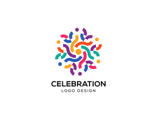 Abstract geometric shape designs pettern vector. Colorful decorative logo icon template