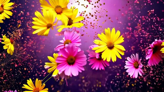 flowers in water
