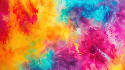 A bright, colorful background with a tie-dye effect.