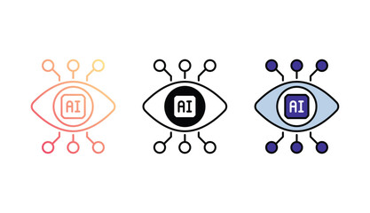 View icon design with white background stock illustration