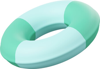 Swimming ring, 3d illustration of Summer concept
