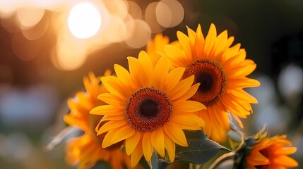 Obraz premium sunflowers in the garden
