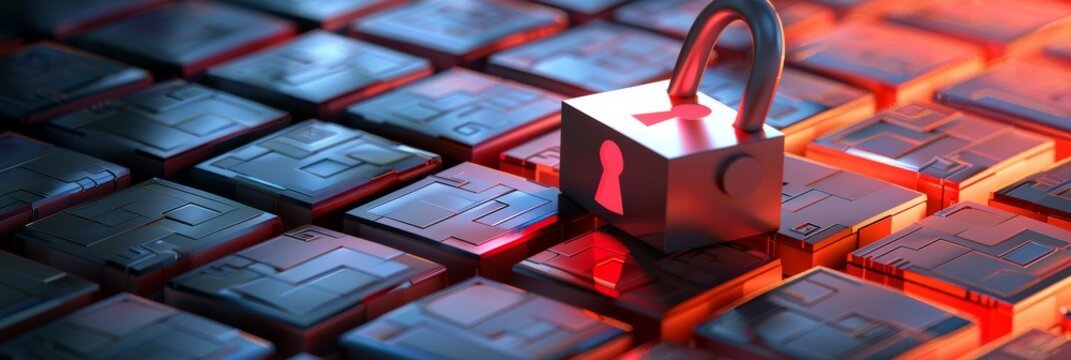 Ultra sharp photo of padlock icon integrated with checkmark, symbolizing website security