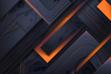 Obraz premium Futuristic geometric shapes different pattern with gradient colors Abstract background Concept