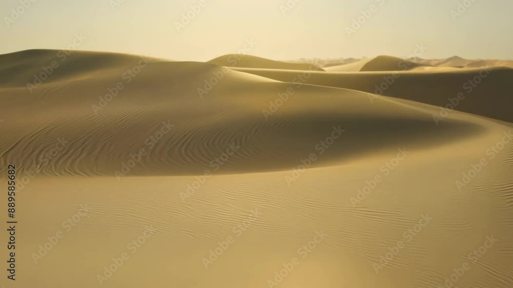 Poster sinking sands create an evershifting landscape with delicate sand ripples and patterns constantly ch