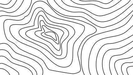 Topographic contour map grid background