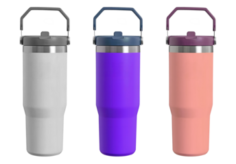 IceFlow, Stainless ,Steel Tumbler,  Straw, Vacuum, Insulated, Water, Bottle,  Home, Office, Car