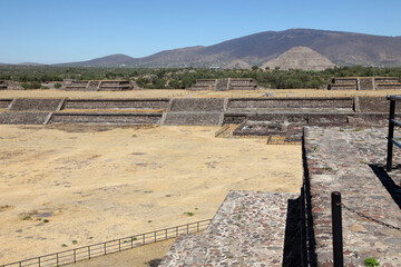 Teotihuacan archaeological zone at Teotihuacan, Mexico