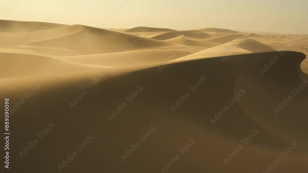 Poster the harsh winds have sculpted sharp edges and curves in the once smooth sand dunes.