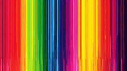 Obraz premium Abstract Rainbow Lines Art