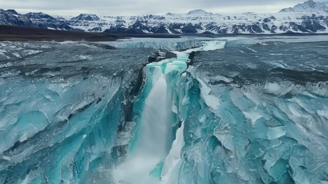 The rush of the glacial meler streams can be heard from miles away a constant reminder of the changing landscape.