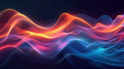 Abstract background featuring wavy shapes creating a 3d paper cutout effect