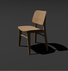 chair and table