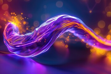 Obraz premium Abstract Digital Stomach Illustration