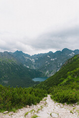 Fototapeta premium Majestic Mountain Landscapes: Scenic Views of Nature's Beauty