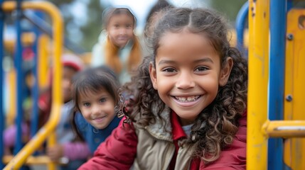 Classmates on field trips, playgrounds, or engaging in activities outside of school