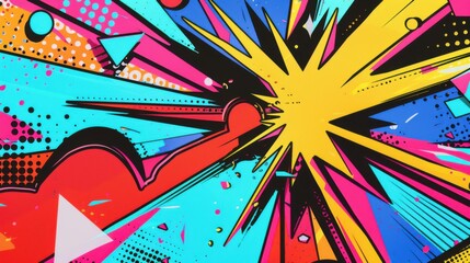 Fototapeta premium Vibrant Canvas: Energy and Motion
