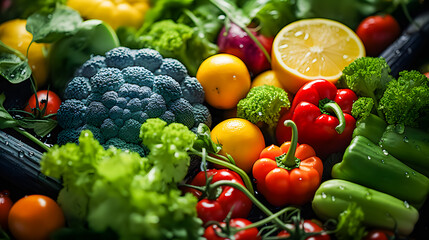 Vegetables and fruit (Generative AI)