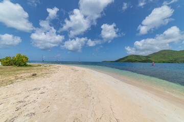 Bay view in Sainte-Anne, Martinique, France