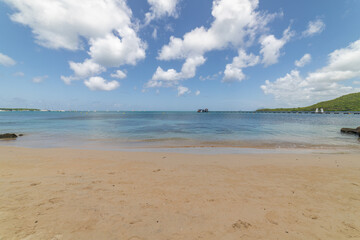 Bay view in Sainte-Anne, Martinique, France